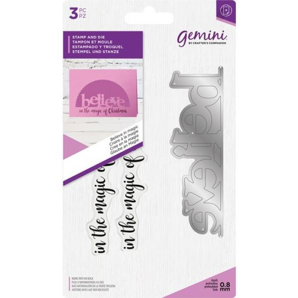 Gemini Believe in Magic Stamp & Die  - Stempel & Stanze 
