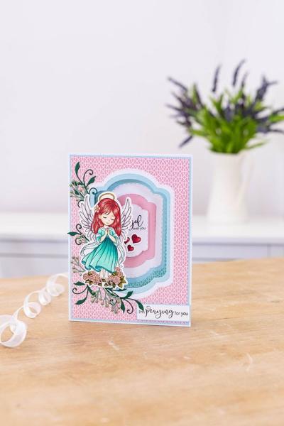Crafters Companion - Angel Inspiration Angel Prayers - Stanze & Stempel