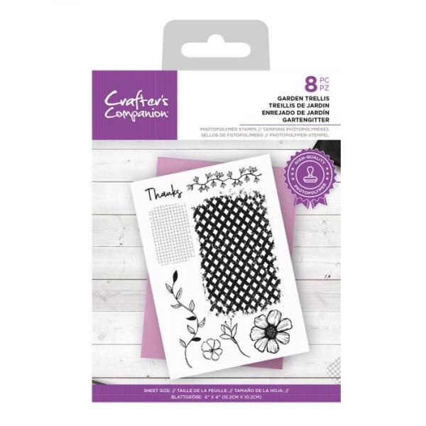Crafters Companion - Garden Trellis  - Clear Stamps