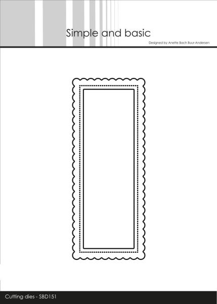 Simple and Basic "Mini Slimcard Add-on Cutting " Stanze - Die