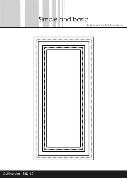 Simple and Basic " Mini Slimcard Frames Cutting " Stanze - Die