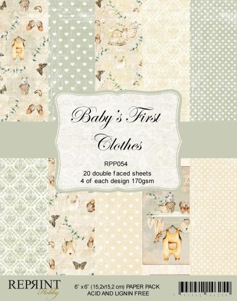Reprint Babys First Clothes Collection 6x6 Inch Paper Pack