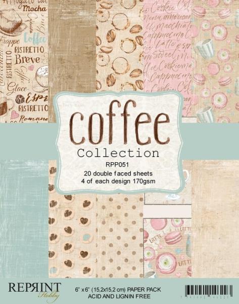 Reprint Coffee Collection 6x6 Inch Paper Pack