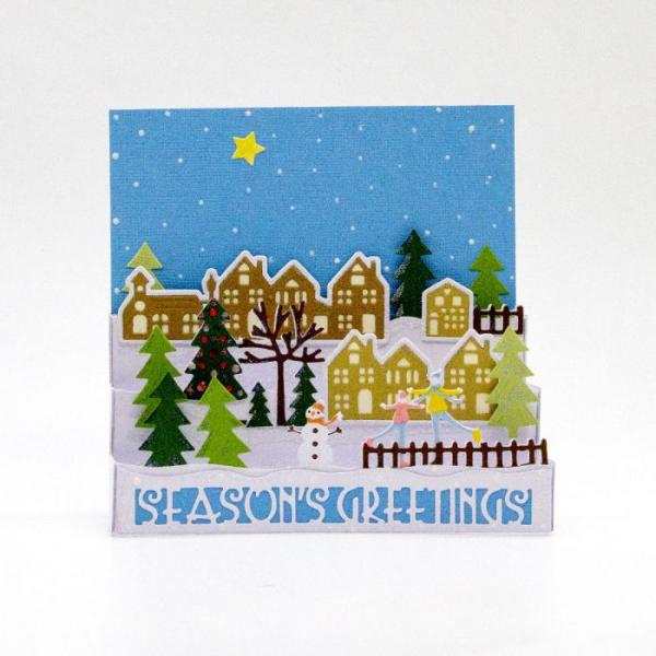 Tonic Studios - Stanze - Dimensions Stanzschablone set Staggered stage winter v 