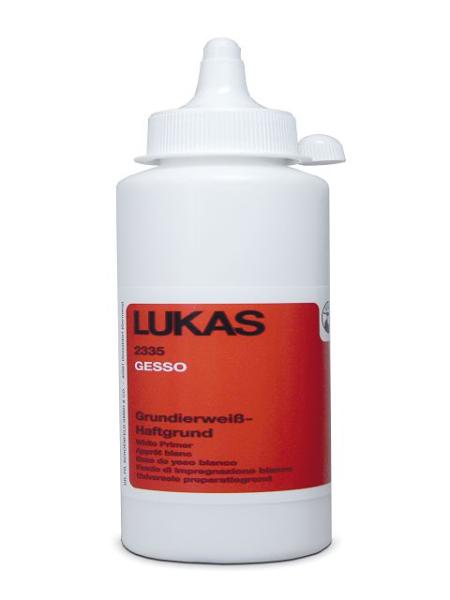 Lukas Gesso, 250ml Flasche, Grundierweiss
