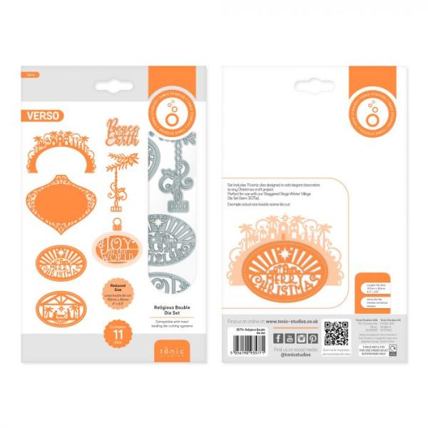 Tonic Studios - Stanze - Essentials Stanzschablone set Religious bauble 