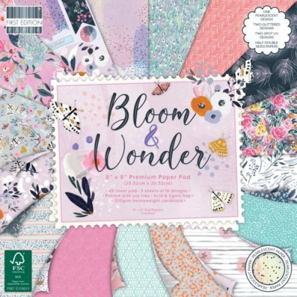 First Edition Paper Pad "Bloom and Wonder" 8"x8"