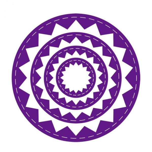 Gemini Inverted Stitched ZigZag Circle Elements Dies  - Stanze - Fenster