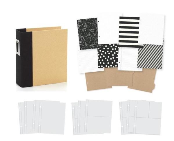 Simple Stories SN@P! Binder - Album 6x8 Inch - Black 