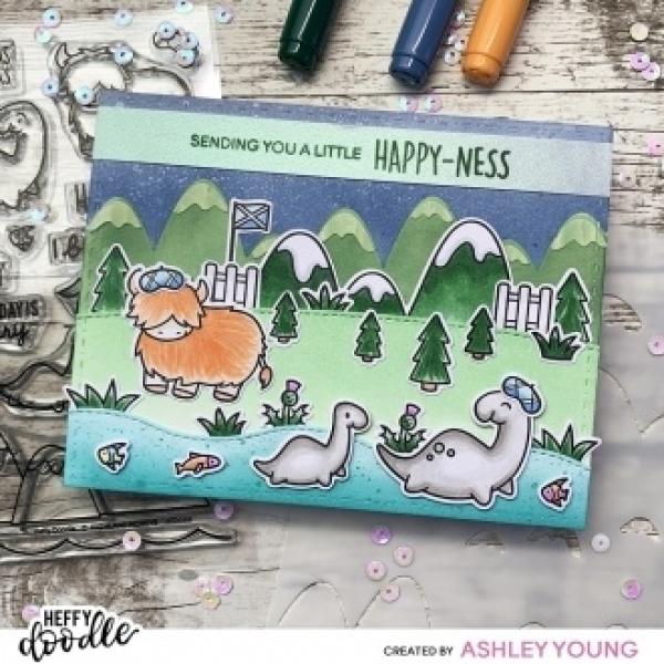 Heffy Doodle Highland Honeys   Clear Stamps - Stempel 