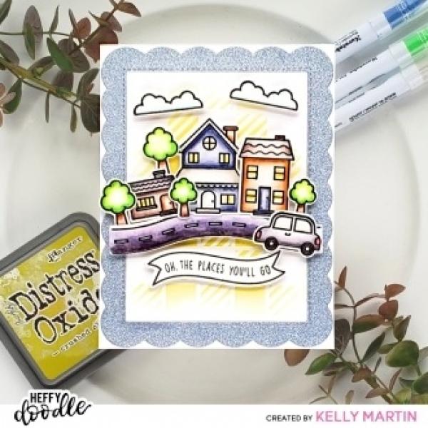 Heffy Doodle Scalloped Imperial Frames  Cutting Dies - Stanze  
