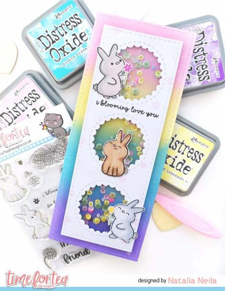 Time For Tea Clear Stamps Bloomimg Bunnies 