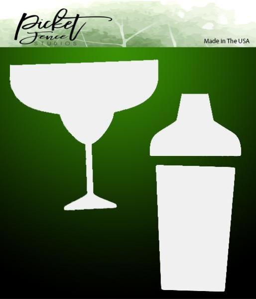 Picket Fence Studios Margarita 6x6 Inch Stencil - Schablone