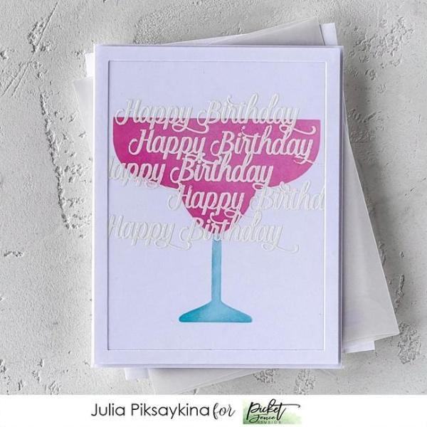 Picket Fence Studios Margarita 6x6 Inch Stencil - Schablone