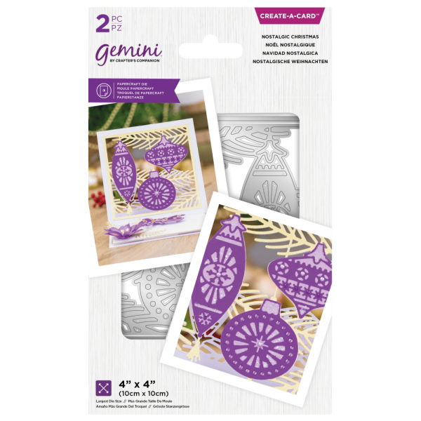 Gemini Nostalgic Christmas Create A Card Dies  - Stanze - 