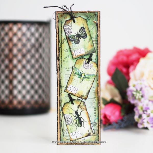 Woodware Three Tags  Clear Stamps - Stempel 