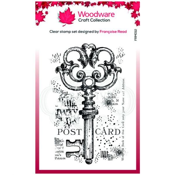 Woodware Old Key  Clear Stamps - Stempel 