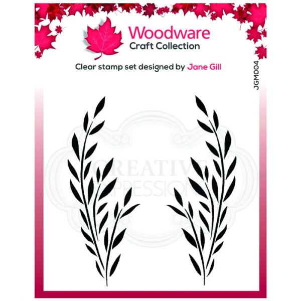 Woodware Bethany Leaf  Clear Stamps - Stempel 