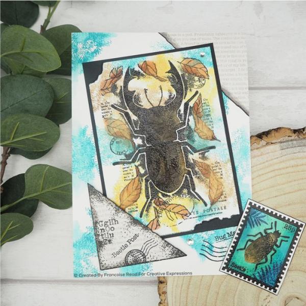 Woodware Stag Beetle  Clear Stamps - Stempel 