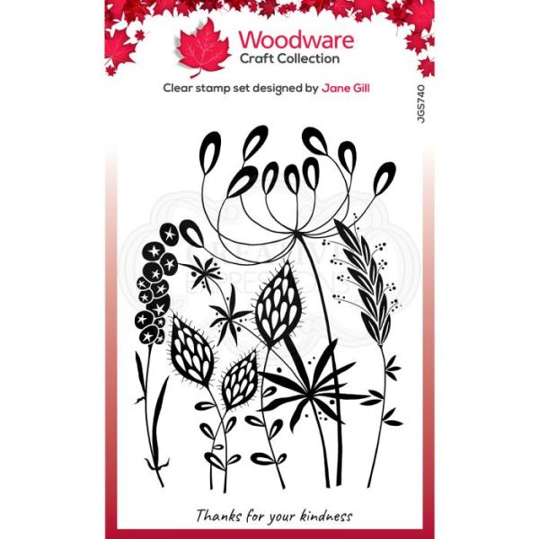 Woodware Wild Garden  Clear Stamps - Stempel 