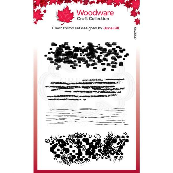 Woodware Texture Extras Clear Stamps - Stempel 