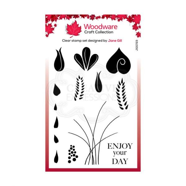 Woodware Fantasy Flower  Clear Stamps - Stempel 