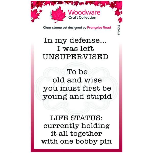 Woodware Life Status  Clear Stamps - Stempel 