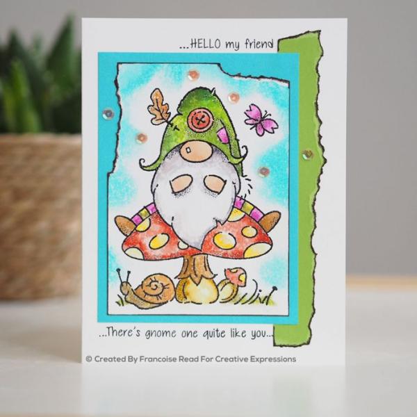 Woodware Wald Gnome  Clear Stamps - Stempel 