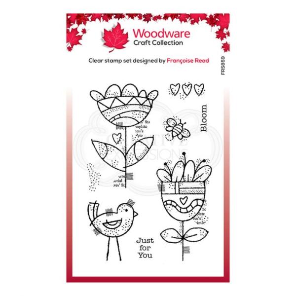 Woodware Blooming  Clear Stamps - Stempel 