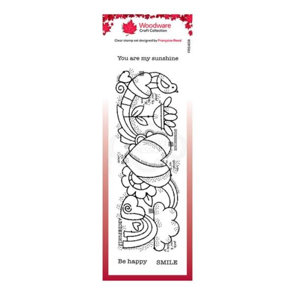 Woodware stempel Heart border  Clear Stamps - Stempel 