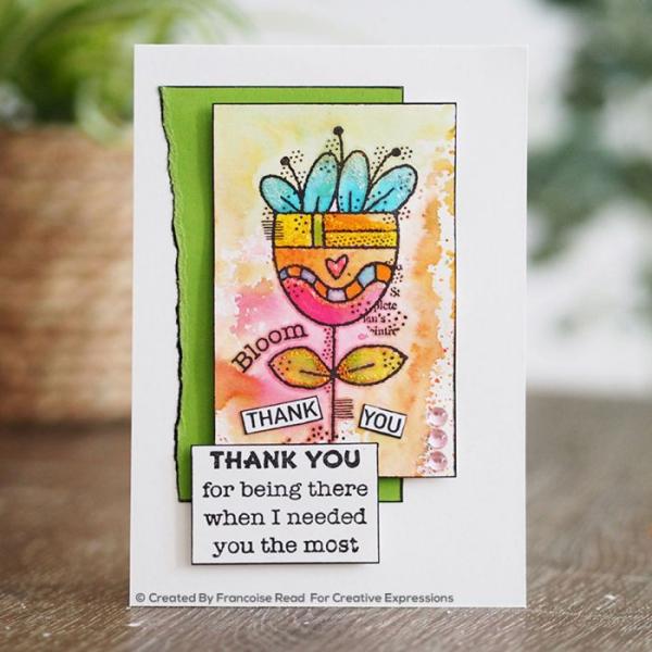 Woodware Colourful Greetings  Clear Stamps - Stempel 