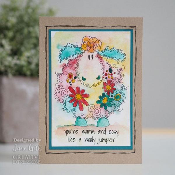Woodware Fuzzy Friends Baalamb  Clear Stamps - Stempel 