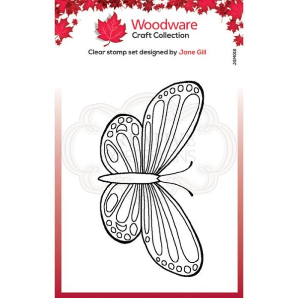 Woodware Mini Wings Common Blue  Clear Stamps - Stempel 