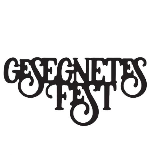 Mundart - Stanzschablone 8x3,8cm "Gesegnetes Fest" Dies