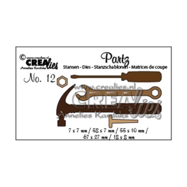 Crealies - Partz Stanzschablone no.12 DIY Werkzeuge 