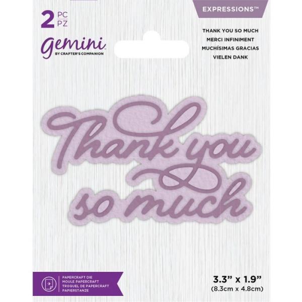 Gemini Thank You So Much Expressions Dies  - Stanze - 