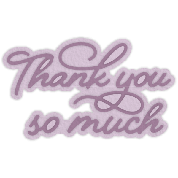 Gemini Thank You So Much Expressions Dies  - Stanze - 