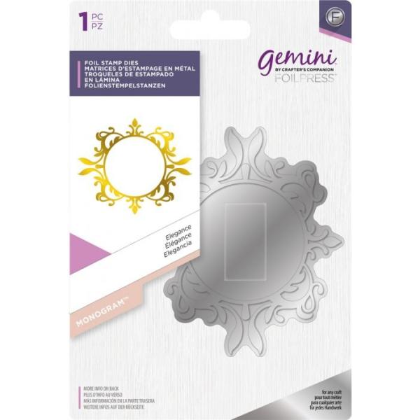 Gemini Foil Stamp  Elegance Monogram Foil Stamp  -  Hotfoil - 