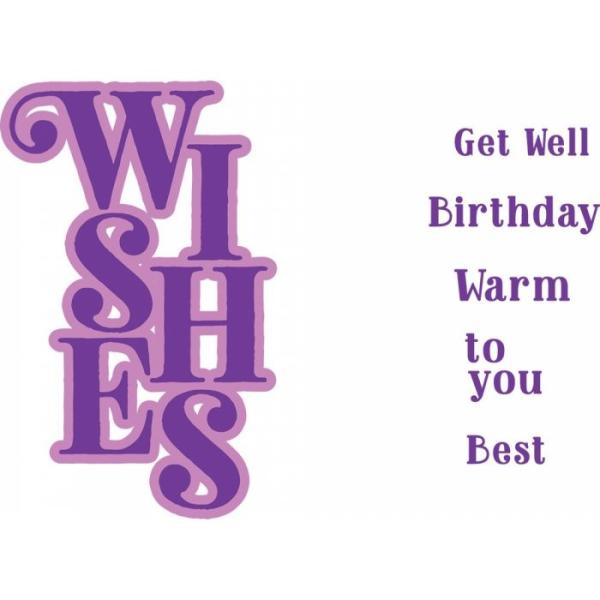 Gemini Wishes Stamp & Die  - Stempel & Stanze 
