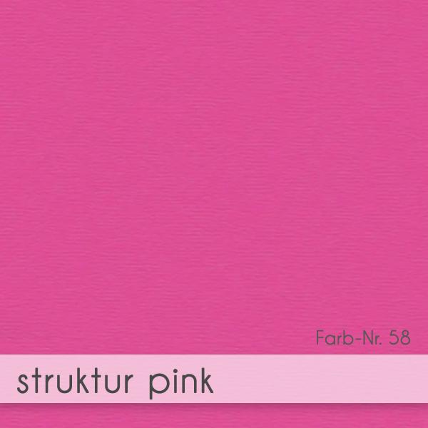 Tischkarte - Platzkarte 9 x 5 cm 220g/m² in struktur pink