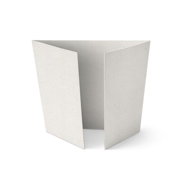 Altarfalz-Karte quadratisch (14,8x14,8cm) 250g/m² in recycling bermgras