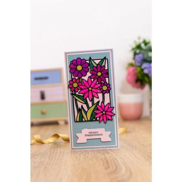 Gemini In Full Bloom Stamp & Die  - Stempel & Stanze 