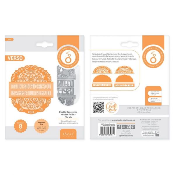 Tonic Studios - Stanze - Essentials Double Decorative Header Folds Die Florals 