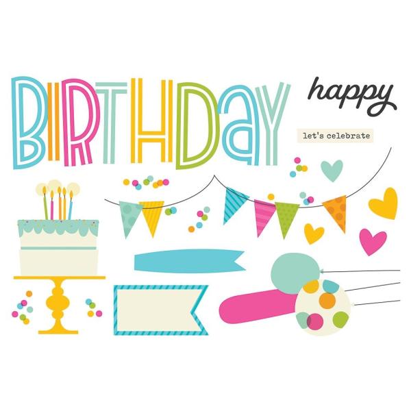 Simple Stories Simple Pages Pieces Birthday (15915)   -  Stanzteile