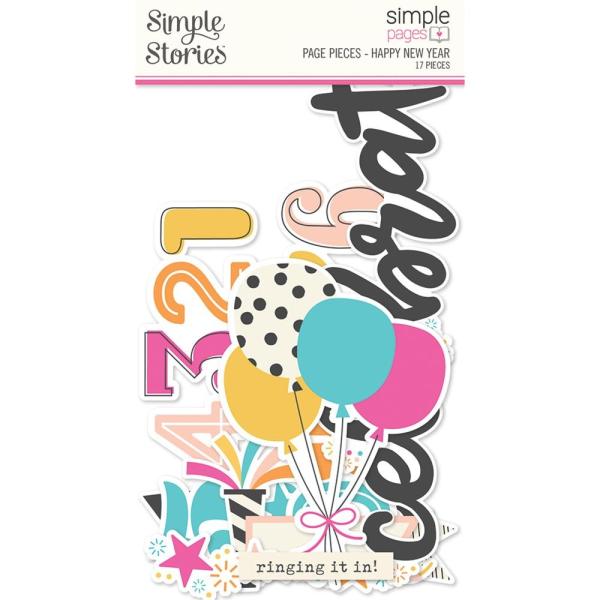 Simple Stories Simple Pages Pieces Happy New Year (15904)   -  Stanzteile