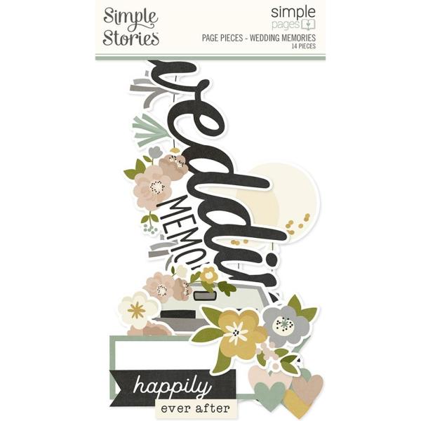 Simple Stories Simple Pages Pieces Wedding Memories (15527)   -  Stanzteile