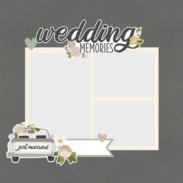 Simple Stories Simple Pages Pieces Wedding Memories (15527)   -  Stanzteile