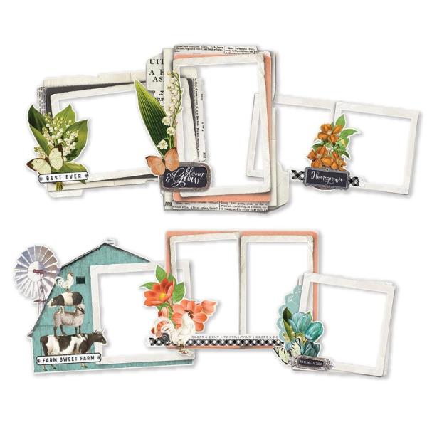 Simple Stories - Vintage Farmhouse Garden - Chipboard Frames