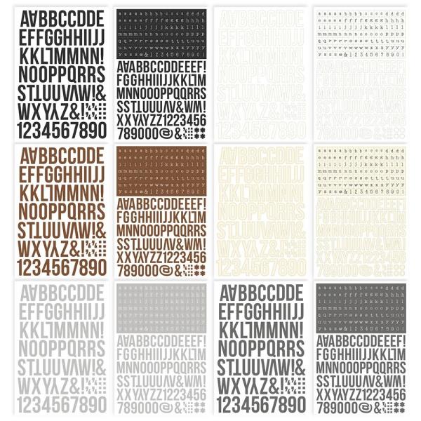 Simple Stories - Color Vibe - Basics - Alpha Sticker Books