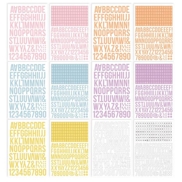 Simple Stories - Color Vibe - Spring - Alpha Sticker Books